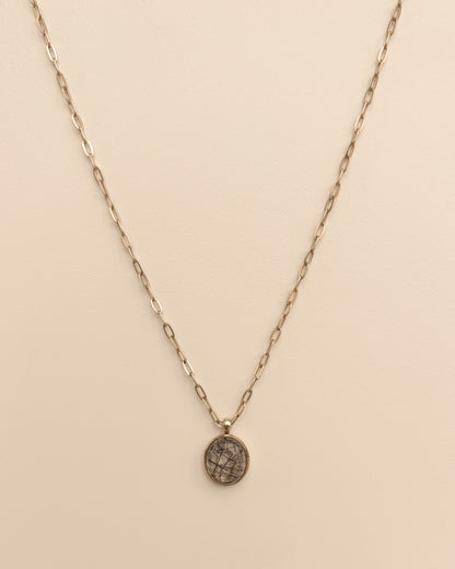 Black Rutilated Quartz Necklace