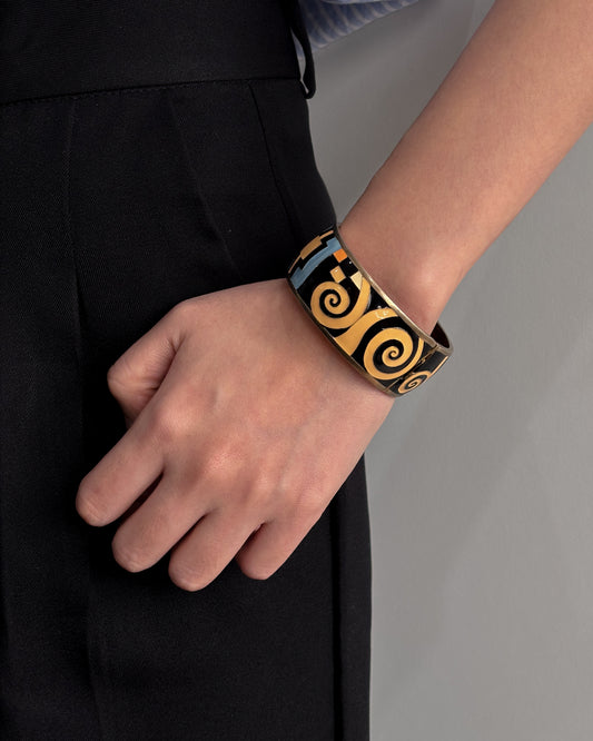 Swirl Enamel Bangle