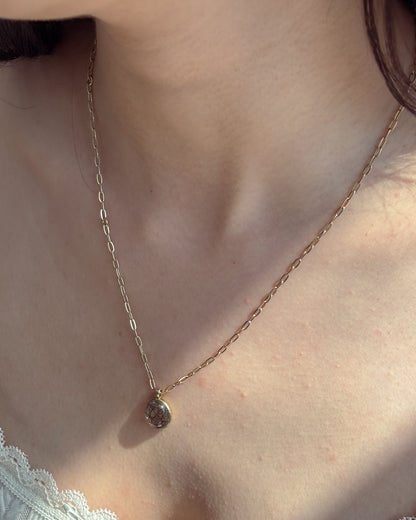 Black Rutilated Quartz Necklace