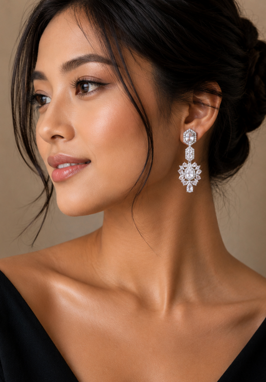 Flower Diamond Earrings