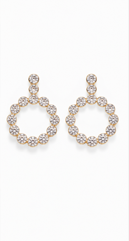 Maj- Circle Diamond Earring