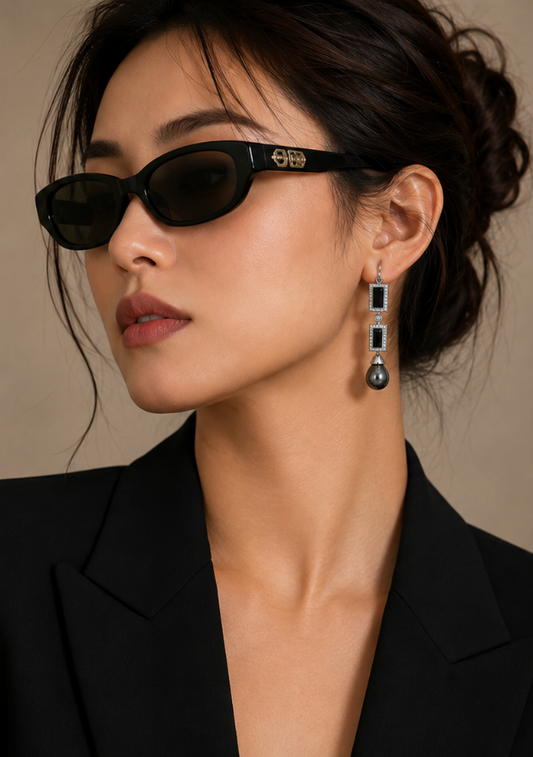 Black Onyx Earring