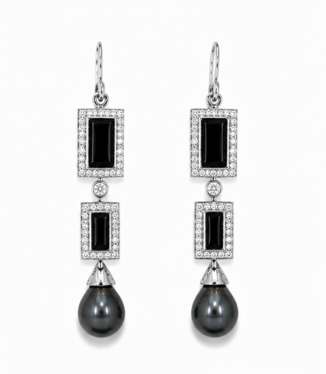 Black Onyx Earring