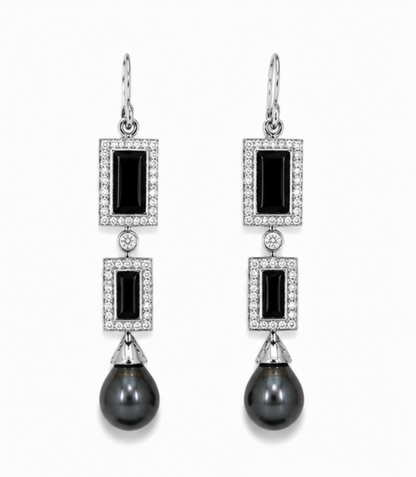Black Onyx Earring