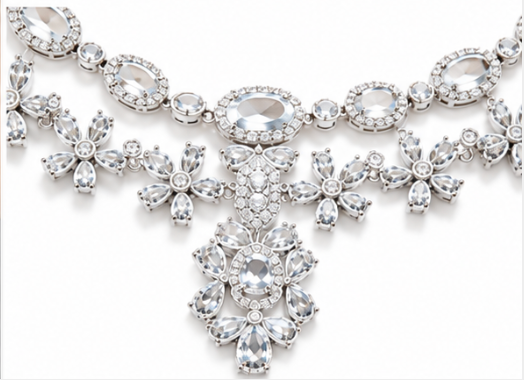 Flower Diamond Necklace
