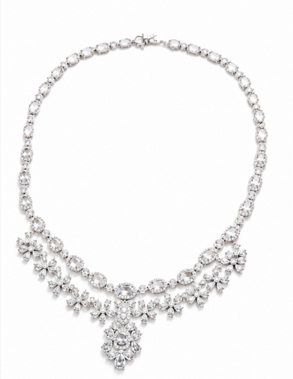 Flower Diamond Necklace