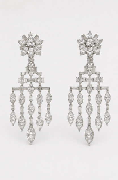 Flower Chandelier Earrings