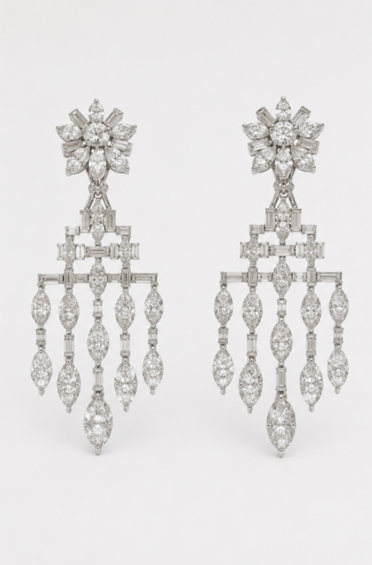 Flower Chandelier Earrings