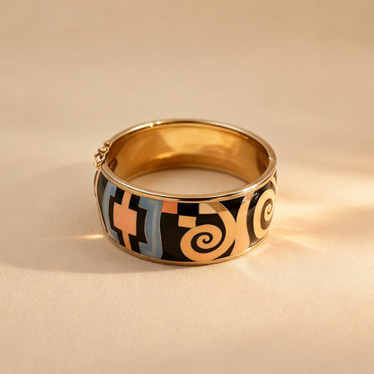 Swirl Enamel Bangle