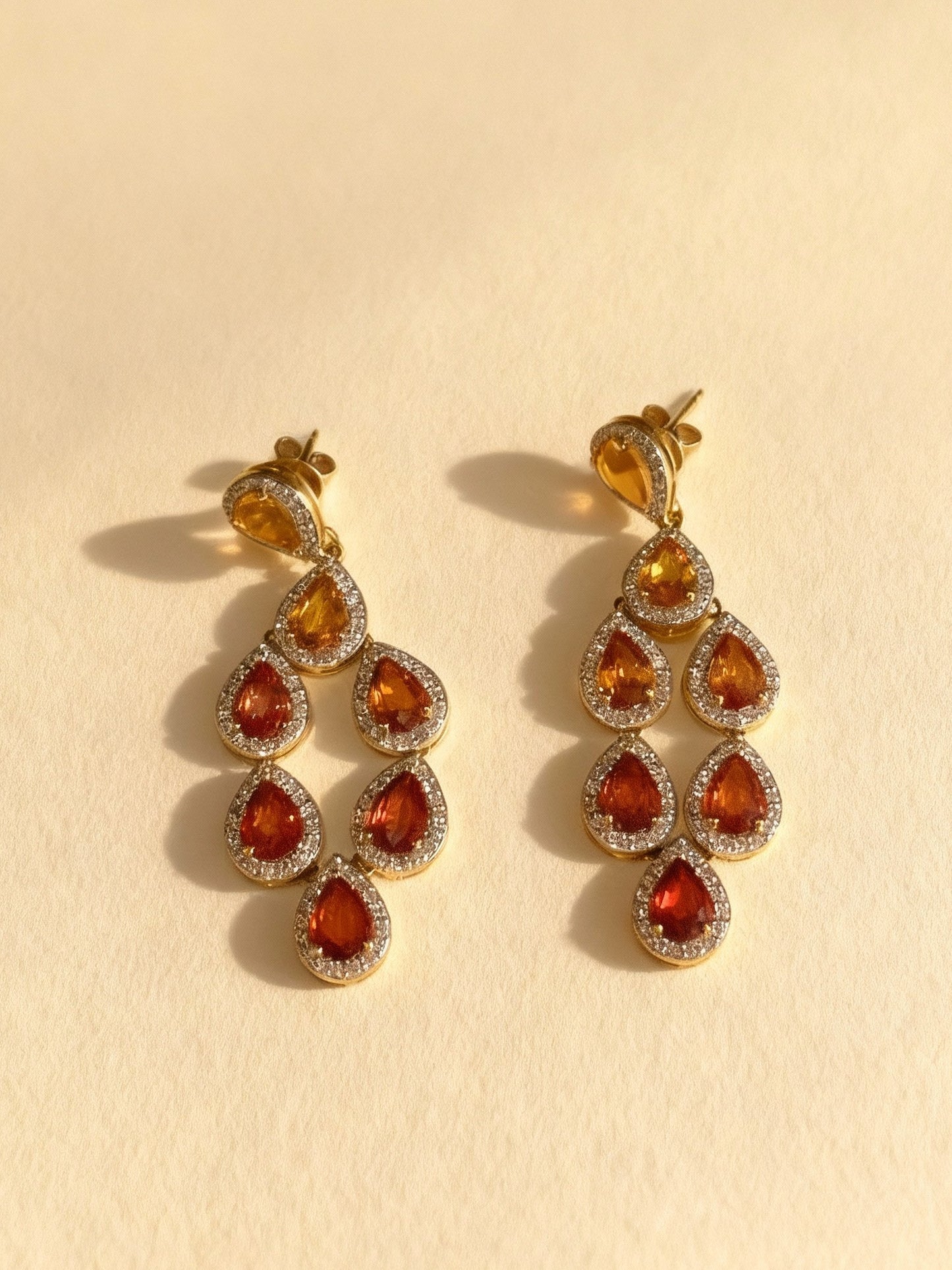 Sapphire Drop Earrings