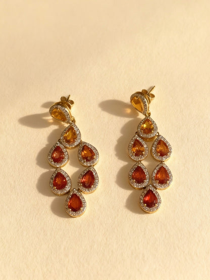 Sapphire Drop Earrings